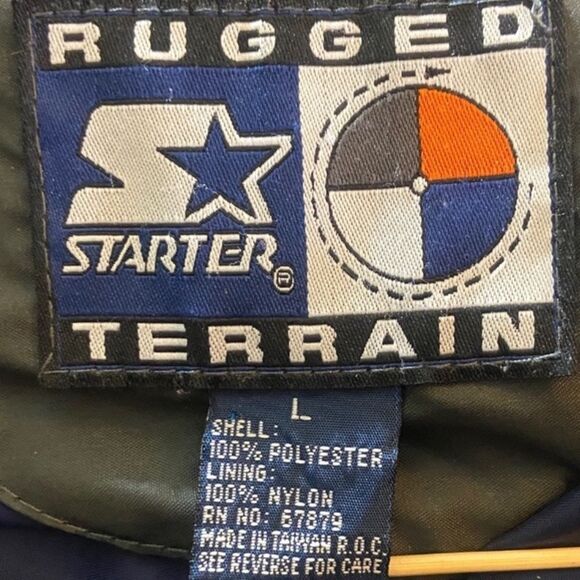 Starter Men's Vibrant Orange Plaid Jacket Size L - Picture 5 of 9